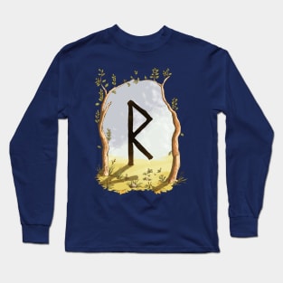 rune raidho - magical symbol Long Sleeve T-Shirt